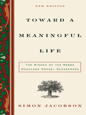 cover image of Toward a Meaningful Life, New Edition